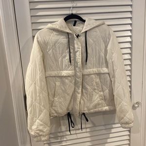 White H&M coat